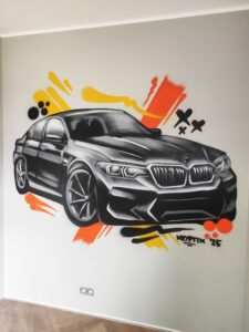 bmw auto grafiti lastetoas