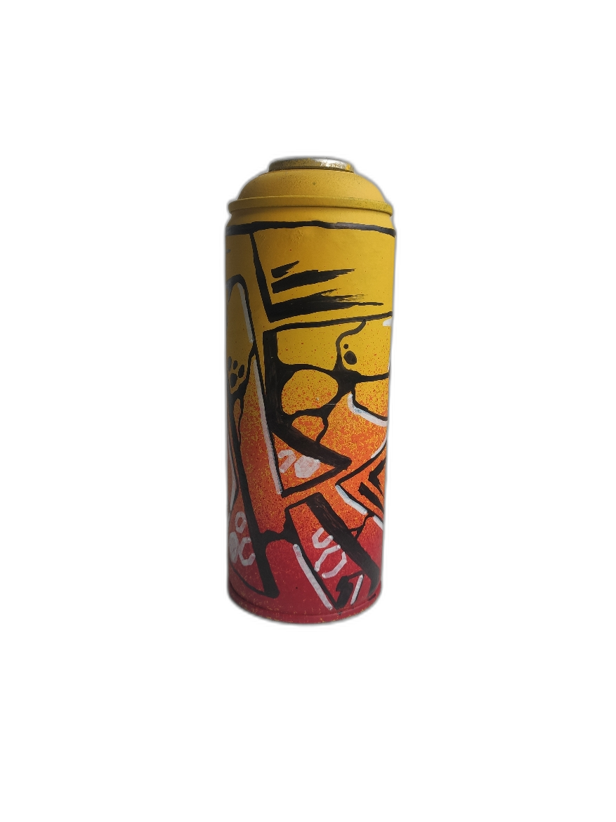 Custom värvitud spray can